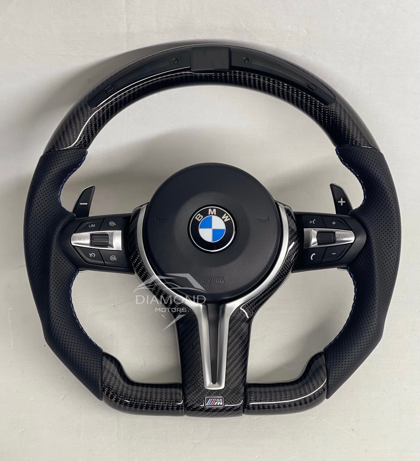 Volant carbone LED écran - Pour BMW séries 5, 6, 7