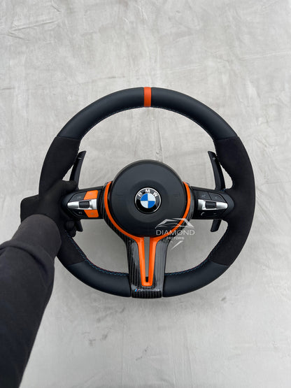 Volant BMW Semi-Alacantara pour Série 1, 2, 3, 4 et X1 à X6