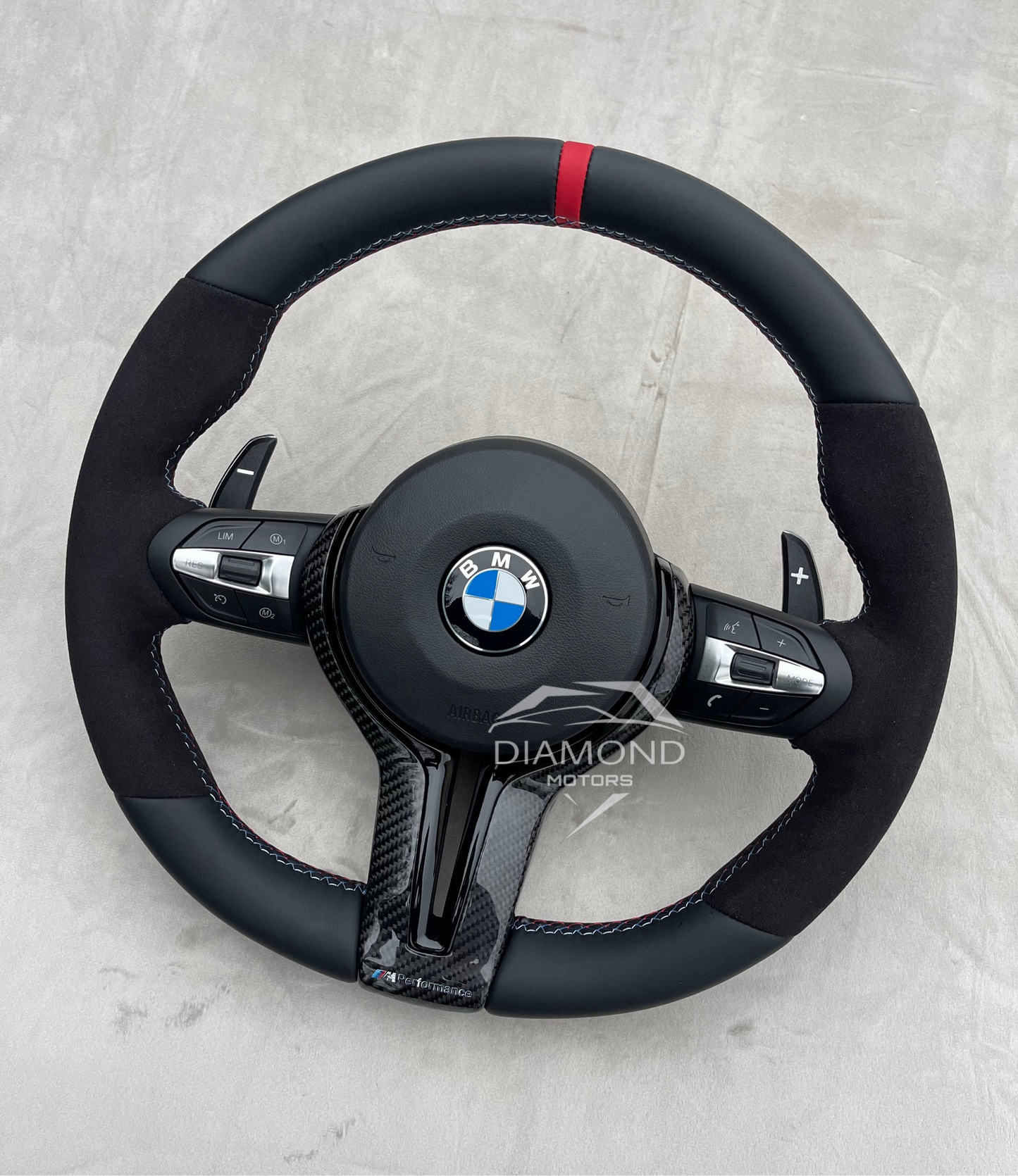 Volant BMW Semi-Alacantara pour série 1, 2, 3, 4 et X1 à X6